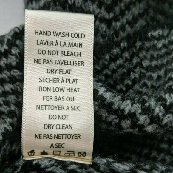 Max Studio Pullover Herringbone Sweater XL Black - Picture 5 of 5